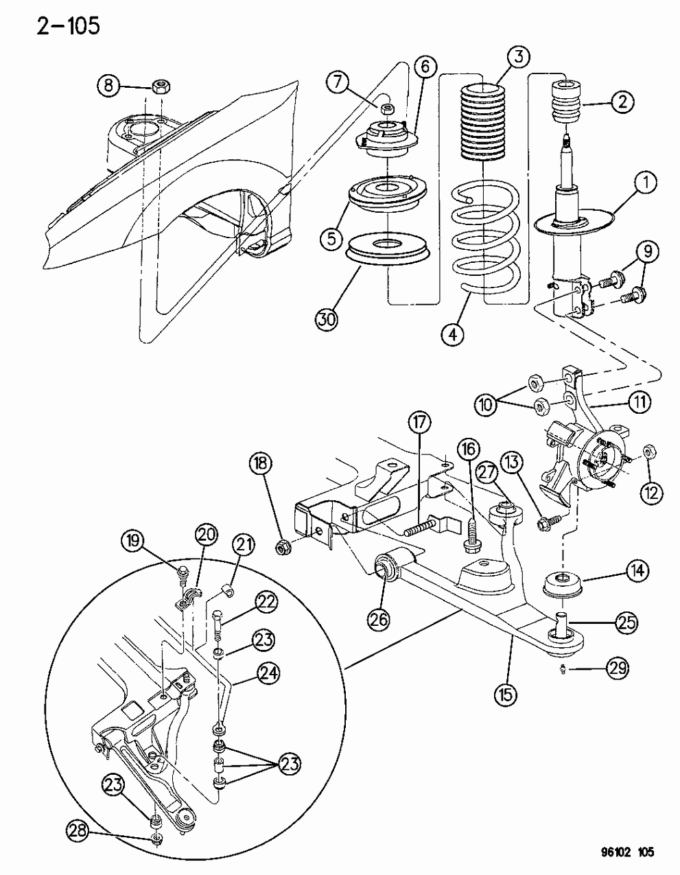 Mopar 5273416 Spring Front Coil