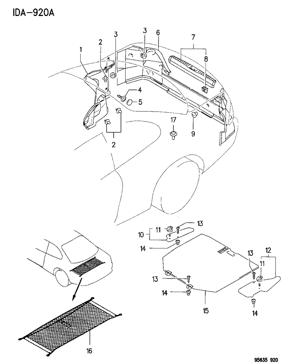 Mopar MR712986 Trim Molding, Gray, Rear