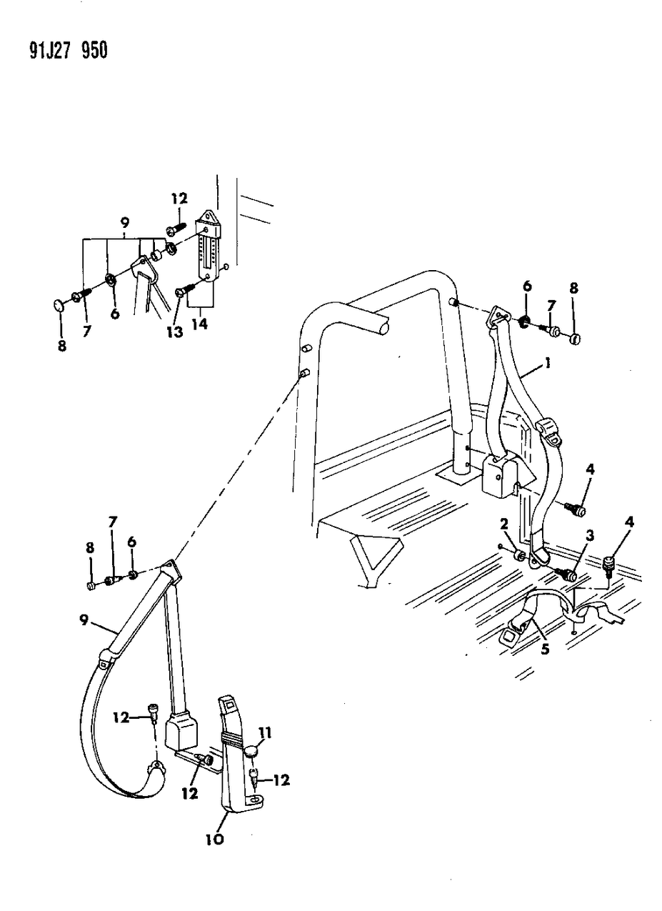 Mopar 55314657 Belt, Front Seat Retractor Assembly, Outer