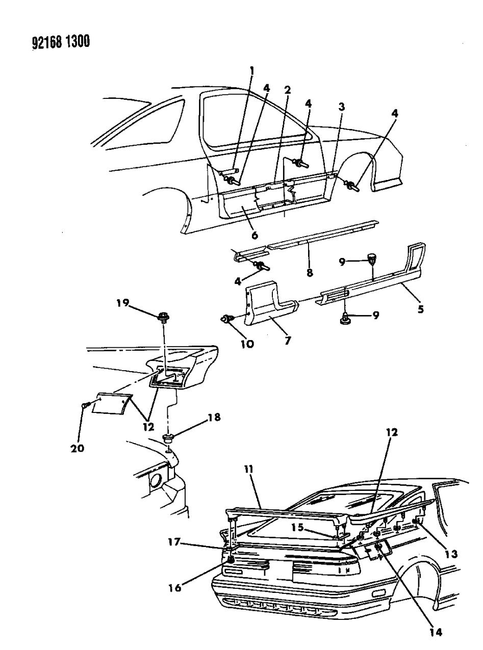Mopar 5261968 Rocker Panel
