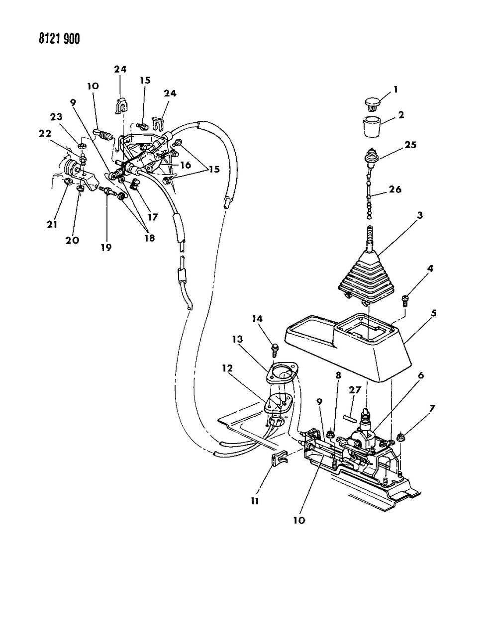 Mopar 4443404 Ring Package, Gearshift Lever Pull - Up, Pull-Up Ring