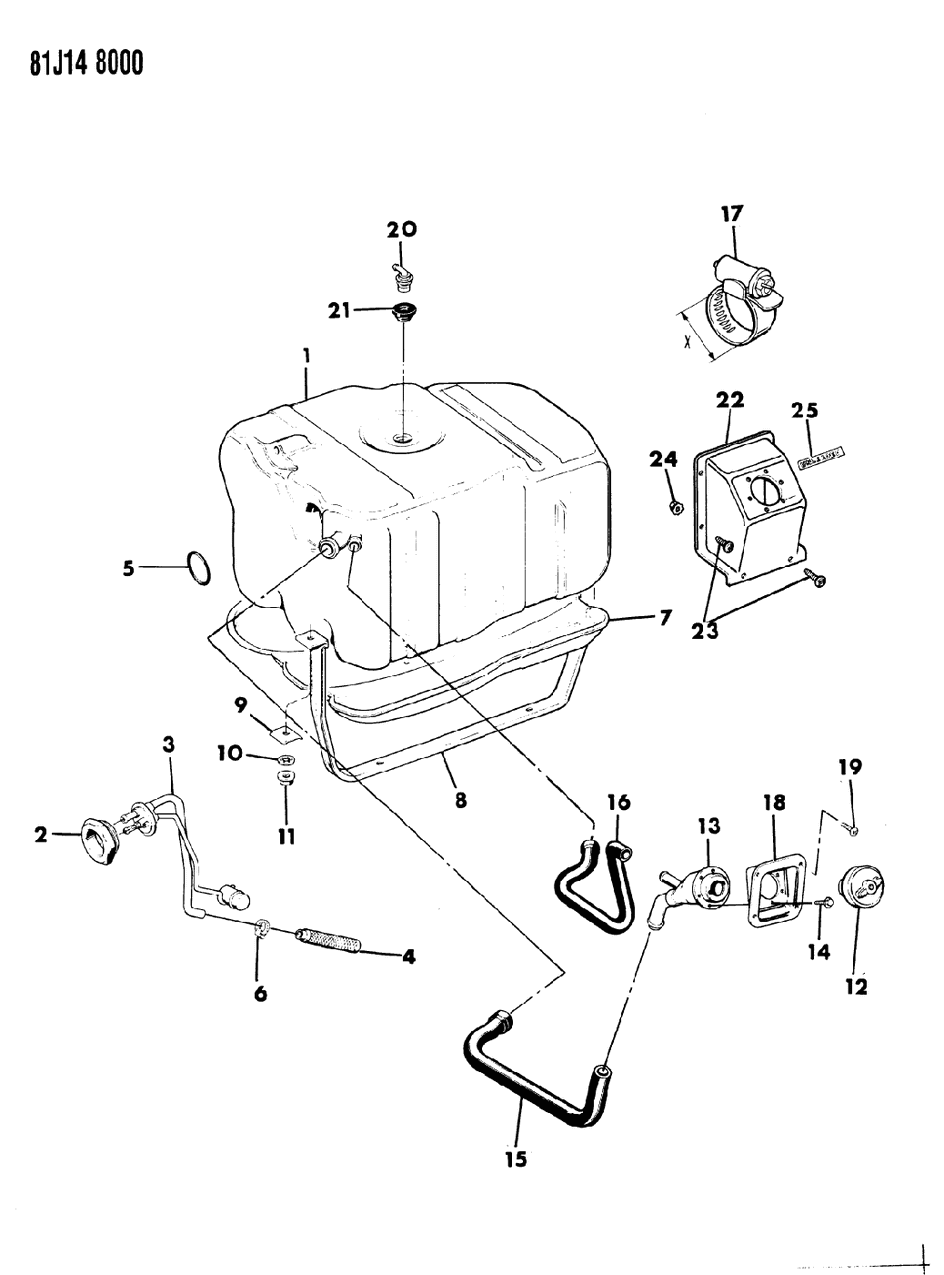 Mopar J5359779 Fuel Tank Strap