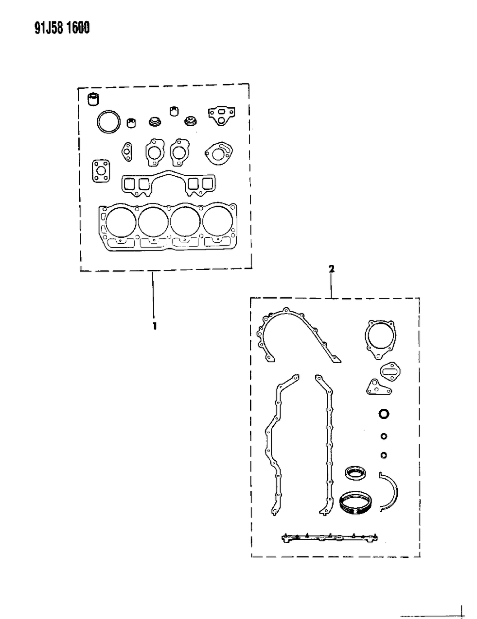 Mopar 83504346 Gasket Package, Engine Upper