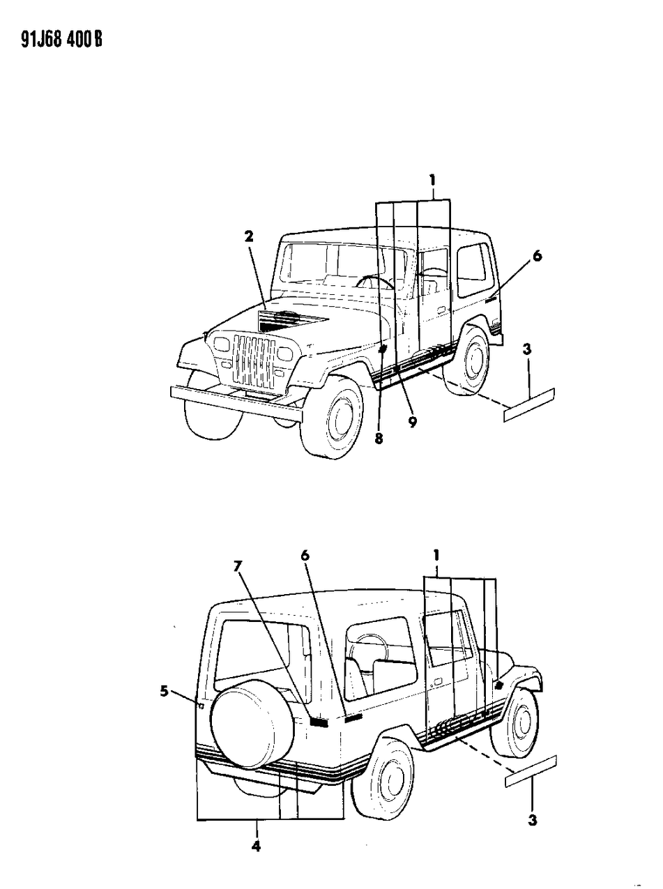 Mopar 4636095 Decal, Rear