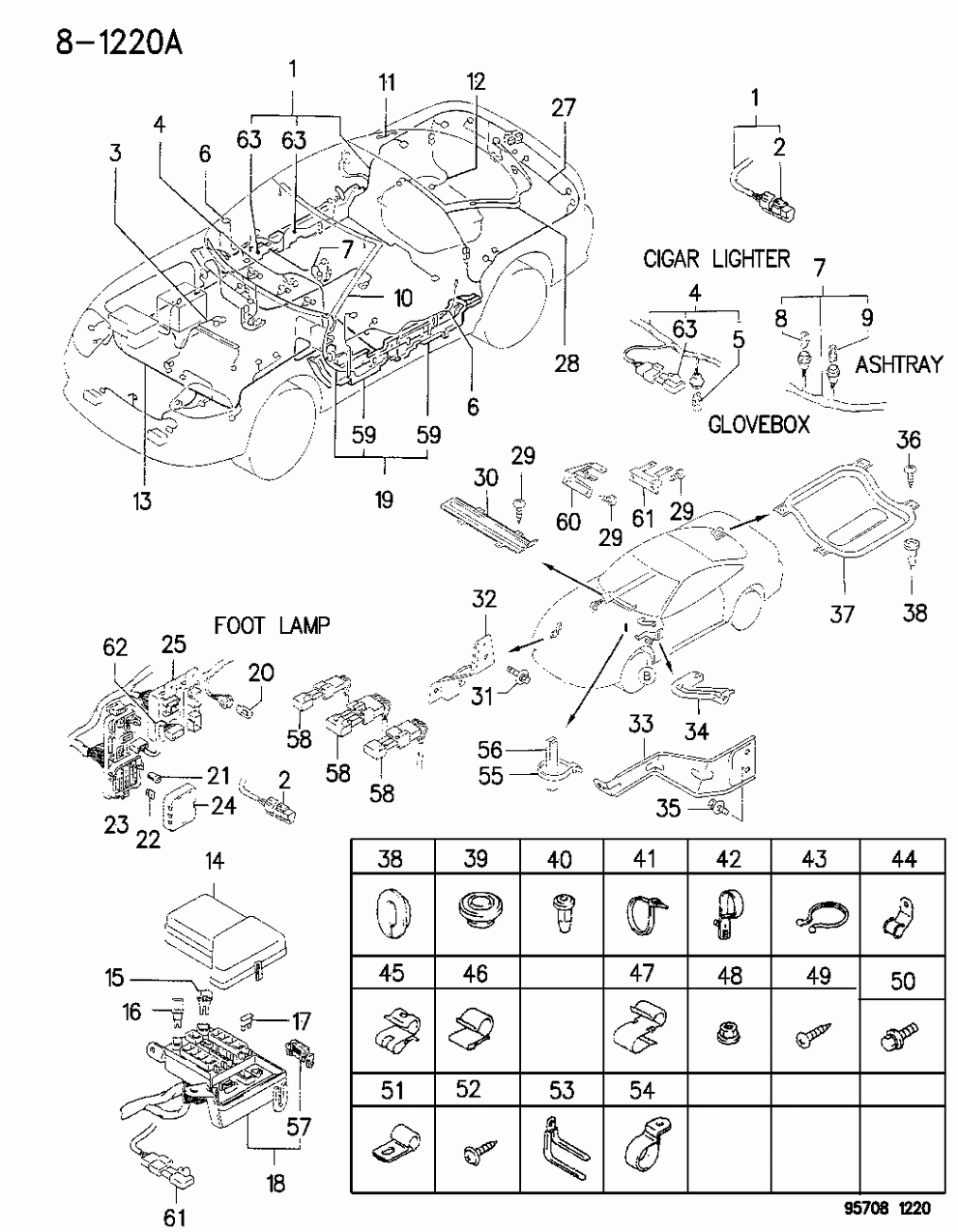 Mopar MU802657 Clip, Rear Gate Wiring
