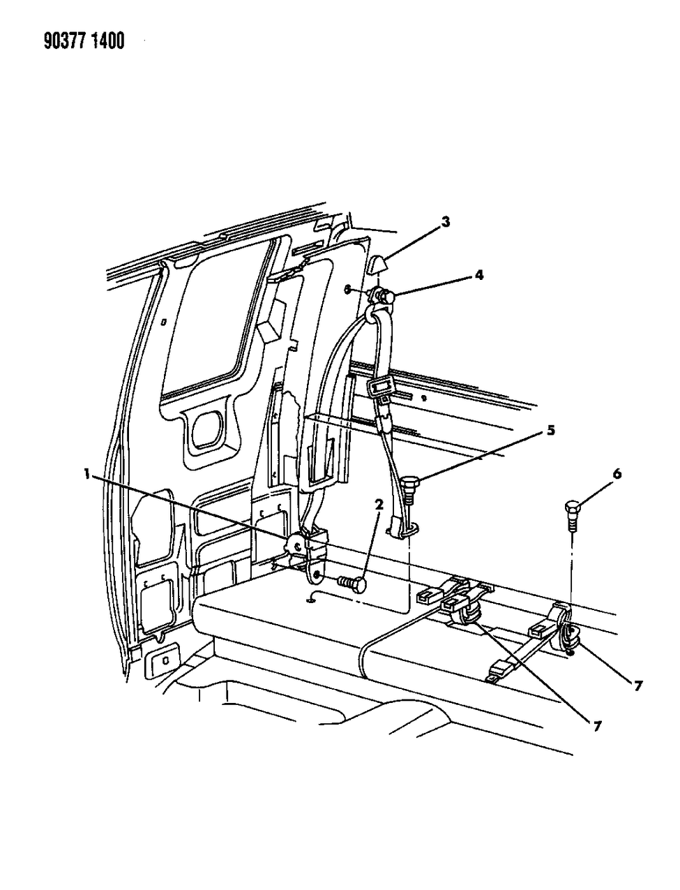 Mopar F813LTB Seat Belt Assembly