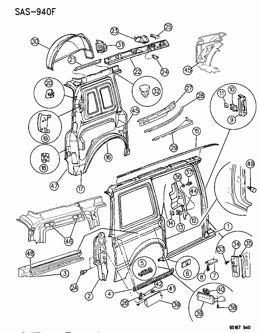 Mopar 4673315 T - Plate, Sliding Door Latch Striker, Rear Driver Side