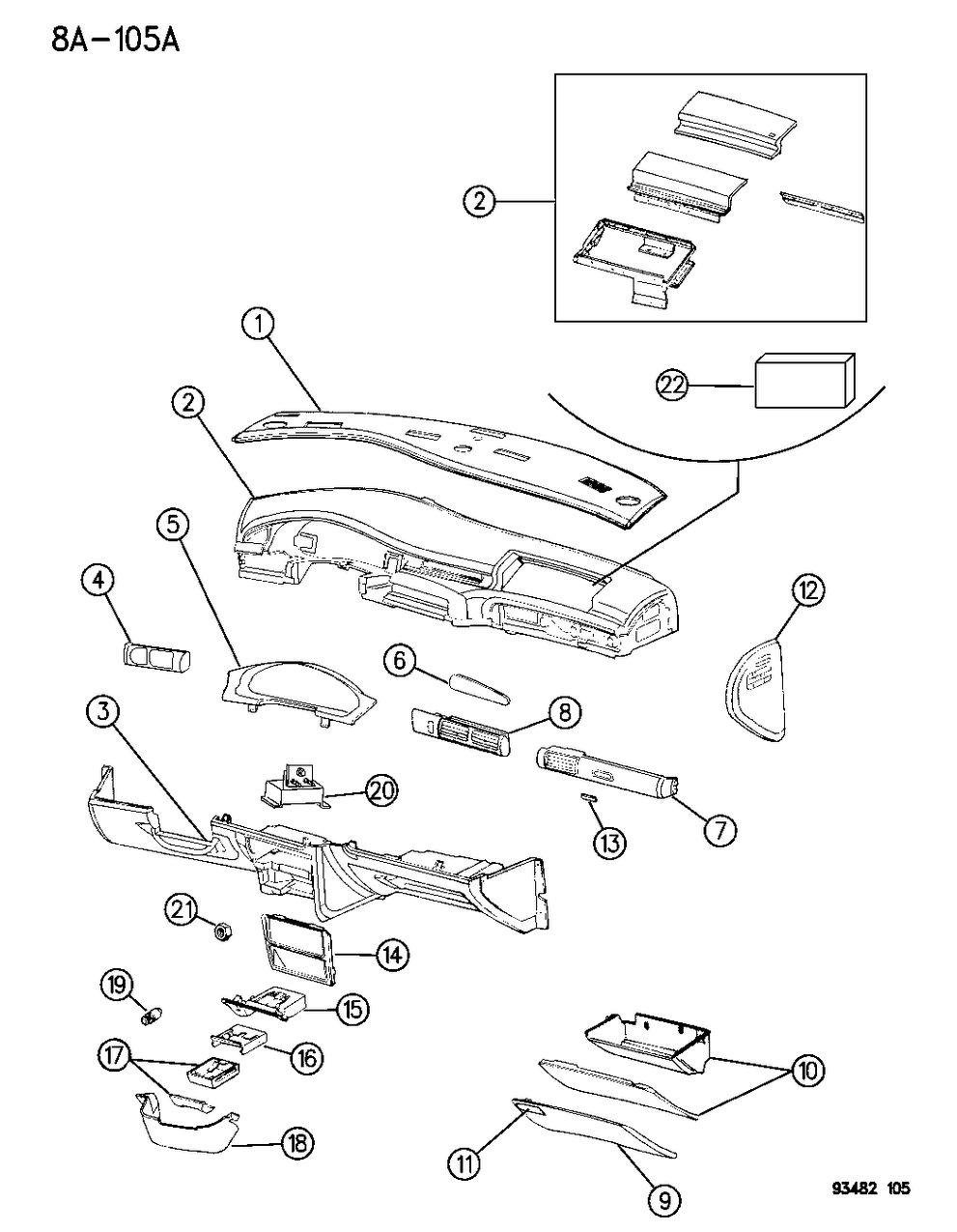 Mopar AY59MS6 Glove Box Door
