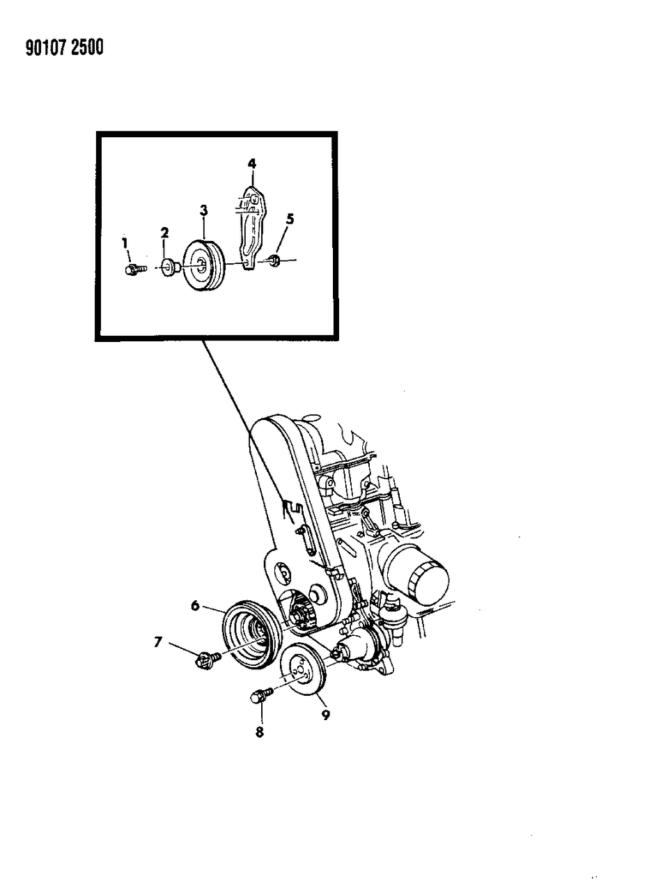 Mopar 4536064 Idler Pulley Bracket