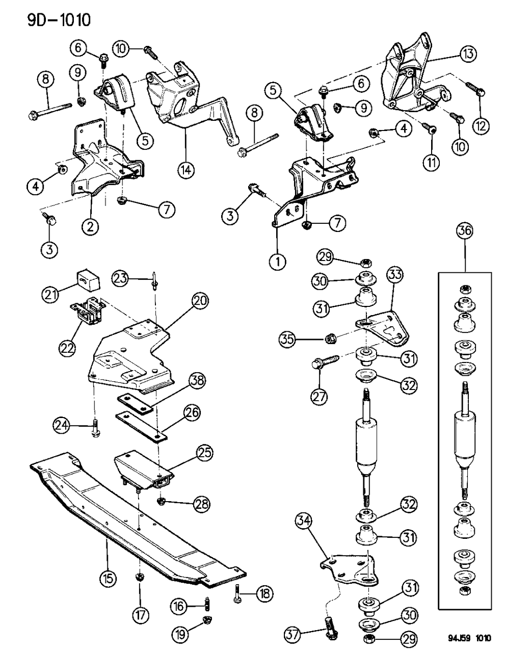 Mopar 52000619 Bushing, KDX - China