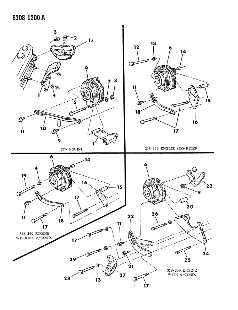 Mopar 9421897 Screw , (3/8-16 X 5-3/4 ) (W/O A/Cond.), Steel