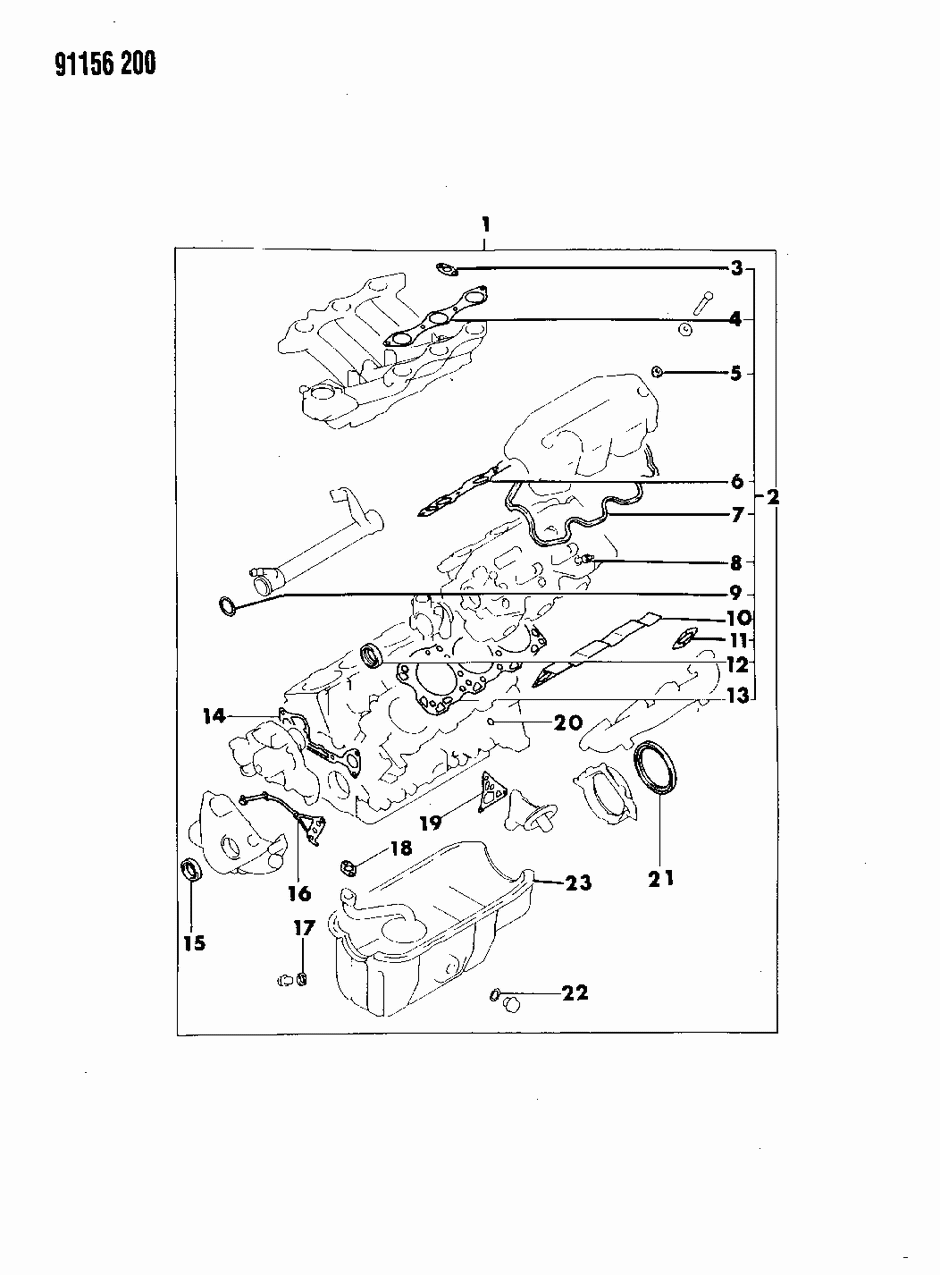 Mopar MD997494 Overhaul Gasket Set