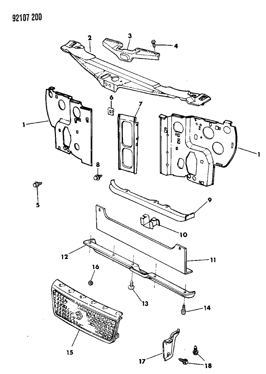 Mopar 4451915 Grille