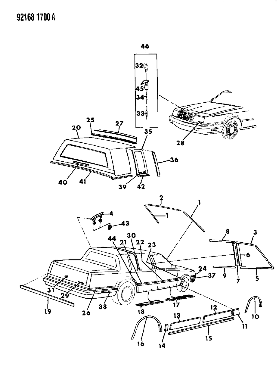 Mopar EE33LV7 Moulding, Rear Door Lower