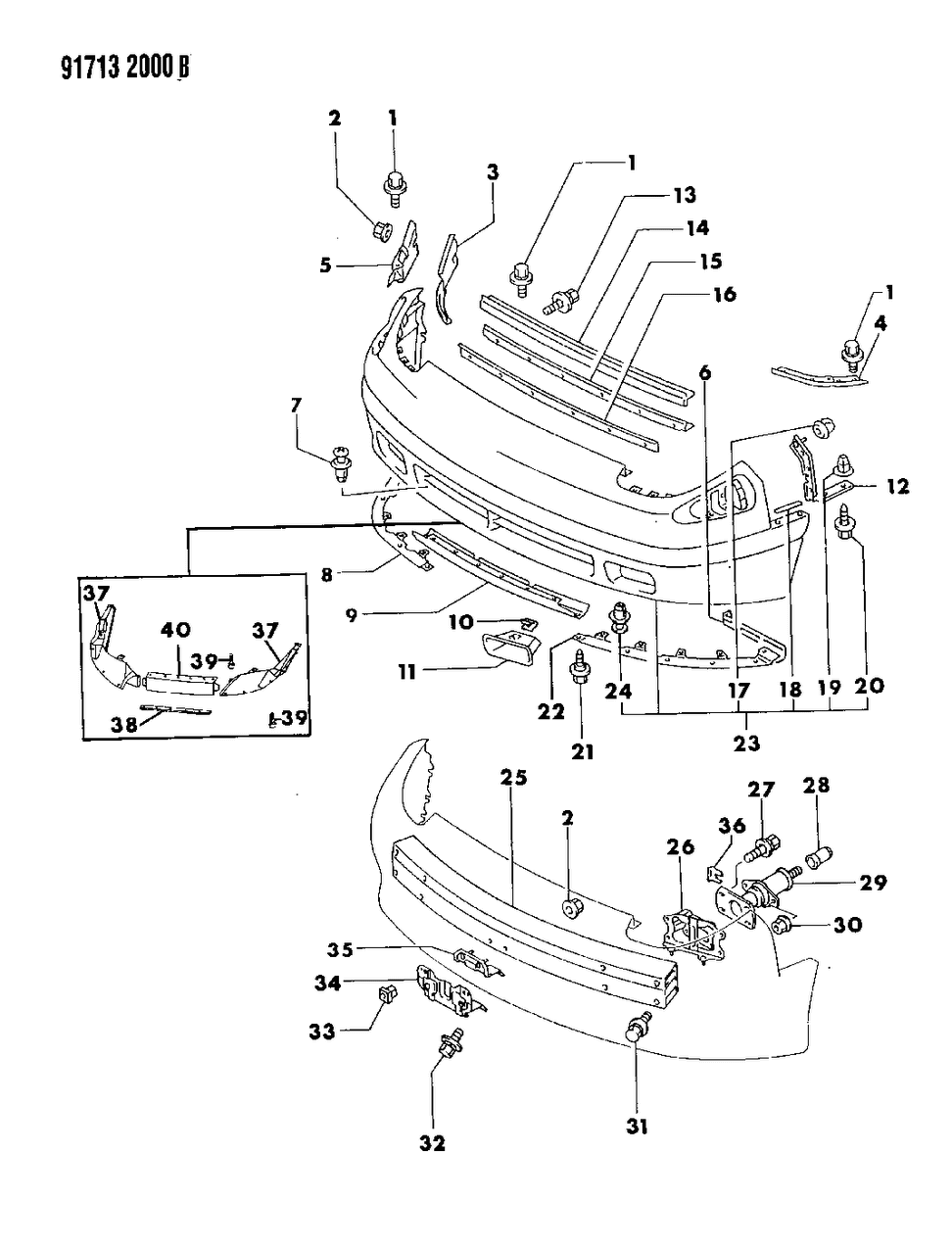 Mopar MB640971 Plate, Front