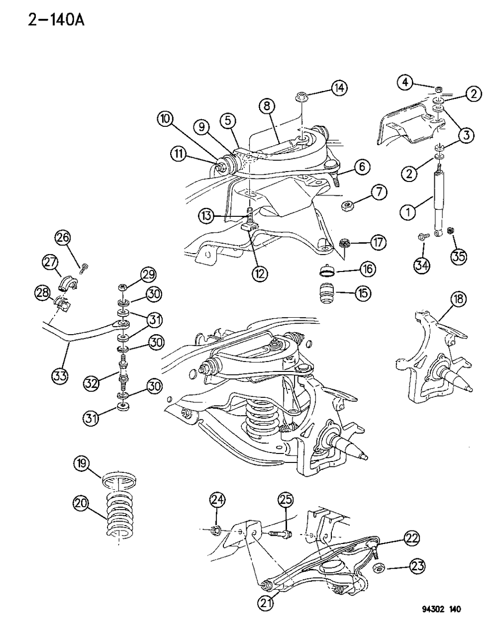 Mopar 52039072 Spring, Front Coil