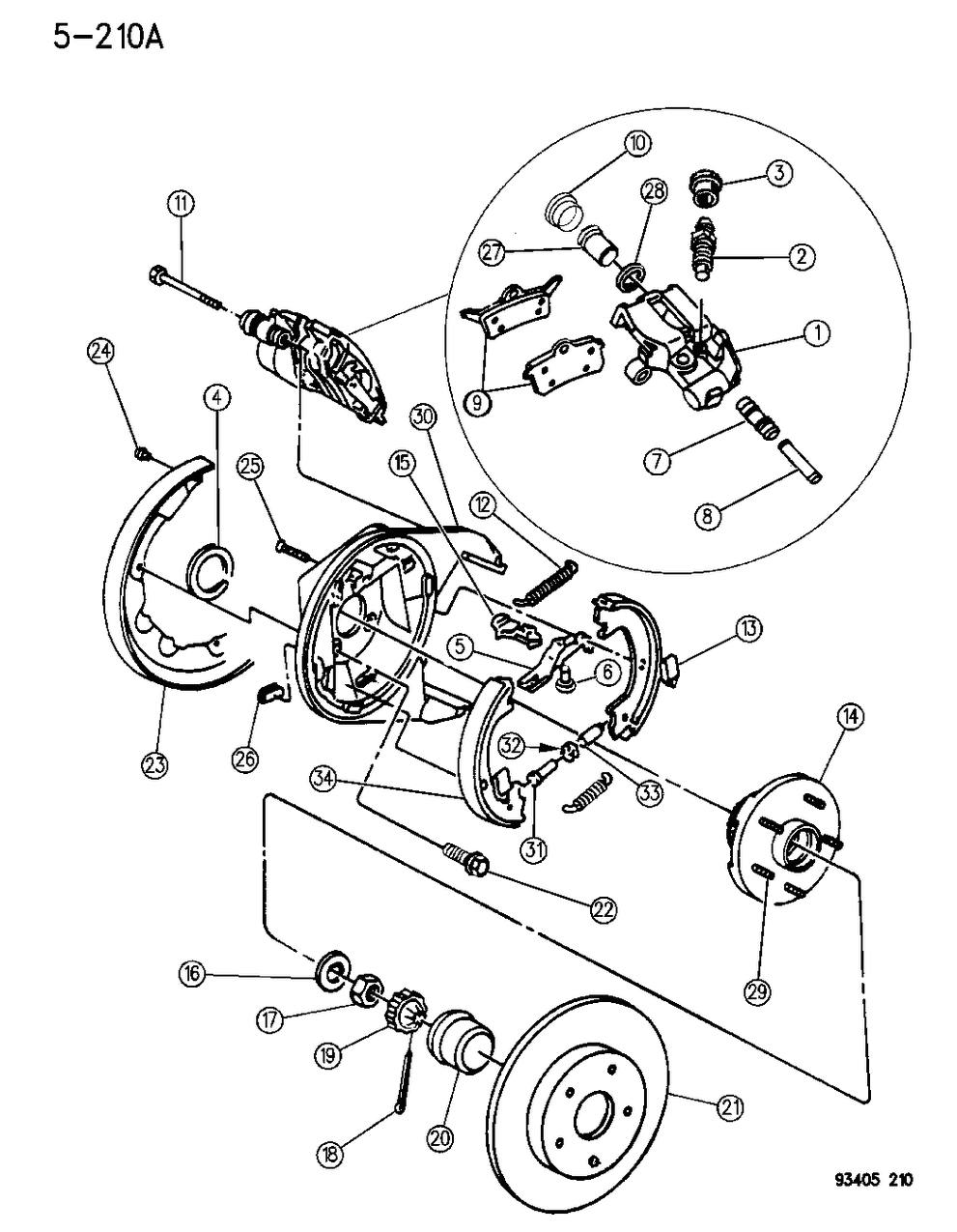 Mopar 4695139 Sensor, Rear Wheel Anti-Lock, 1993-94, Right