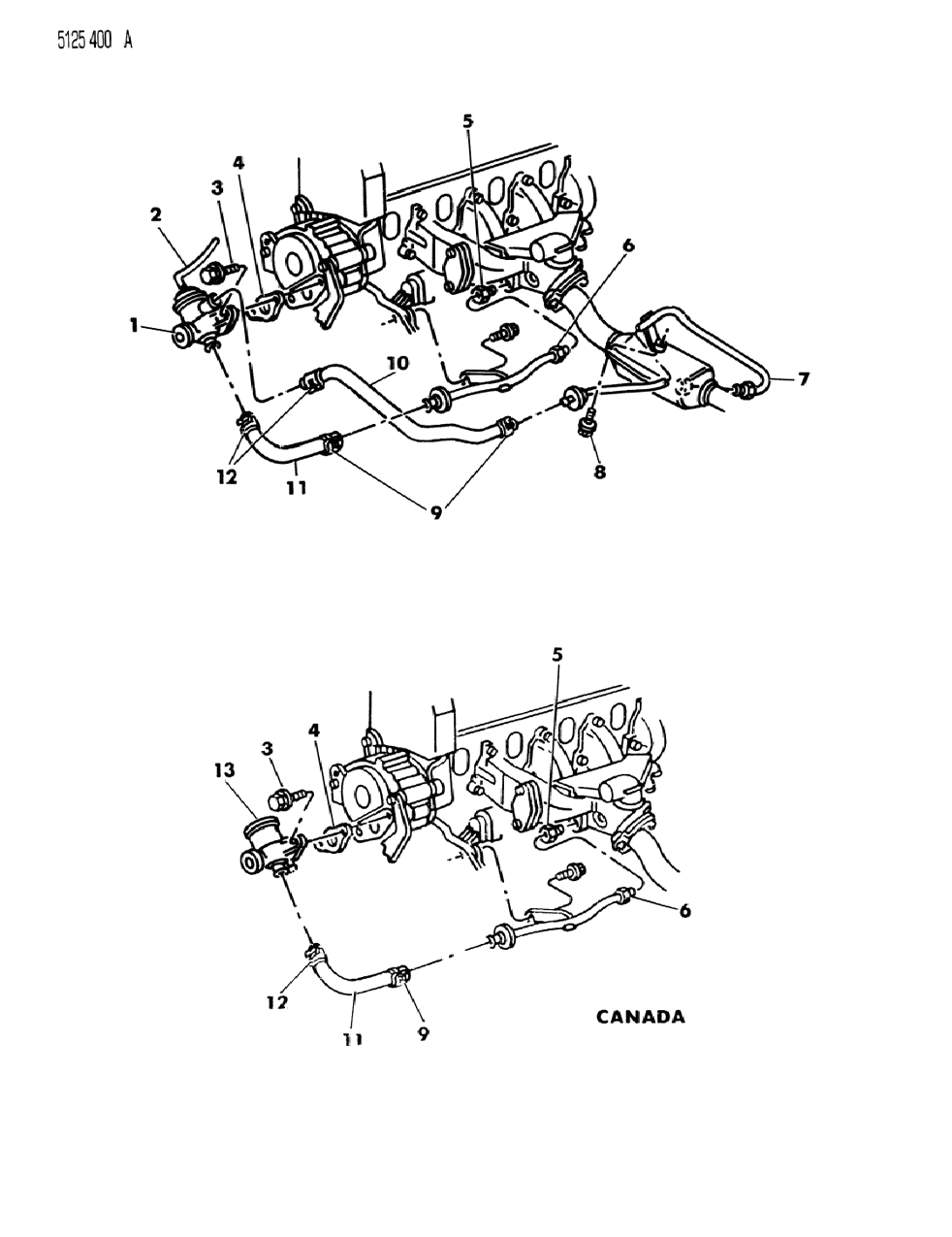 Mopar 4275816 Tube, Combination Valve To Catalytic Downstream
