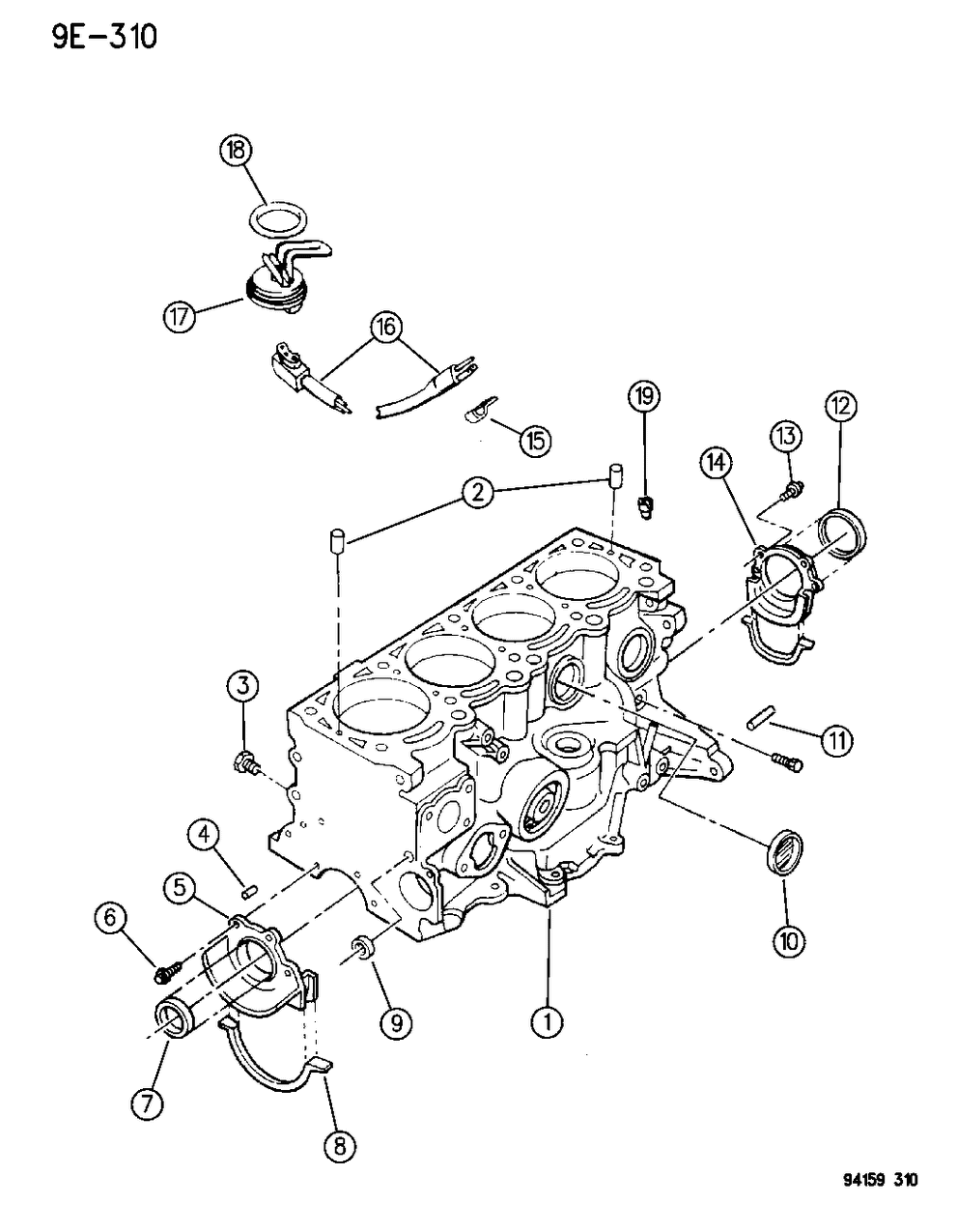 Mopar 5214784 Rear Main Seal Retainer