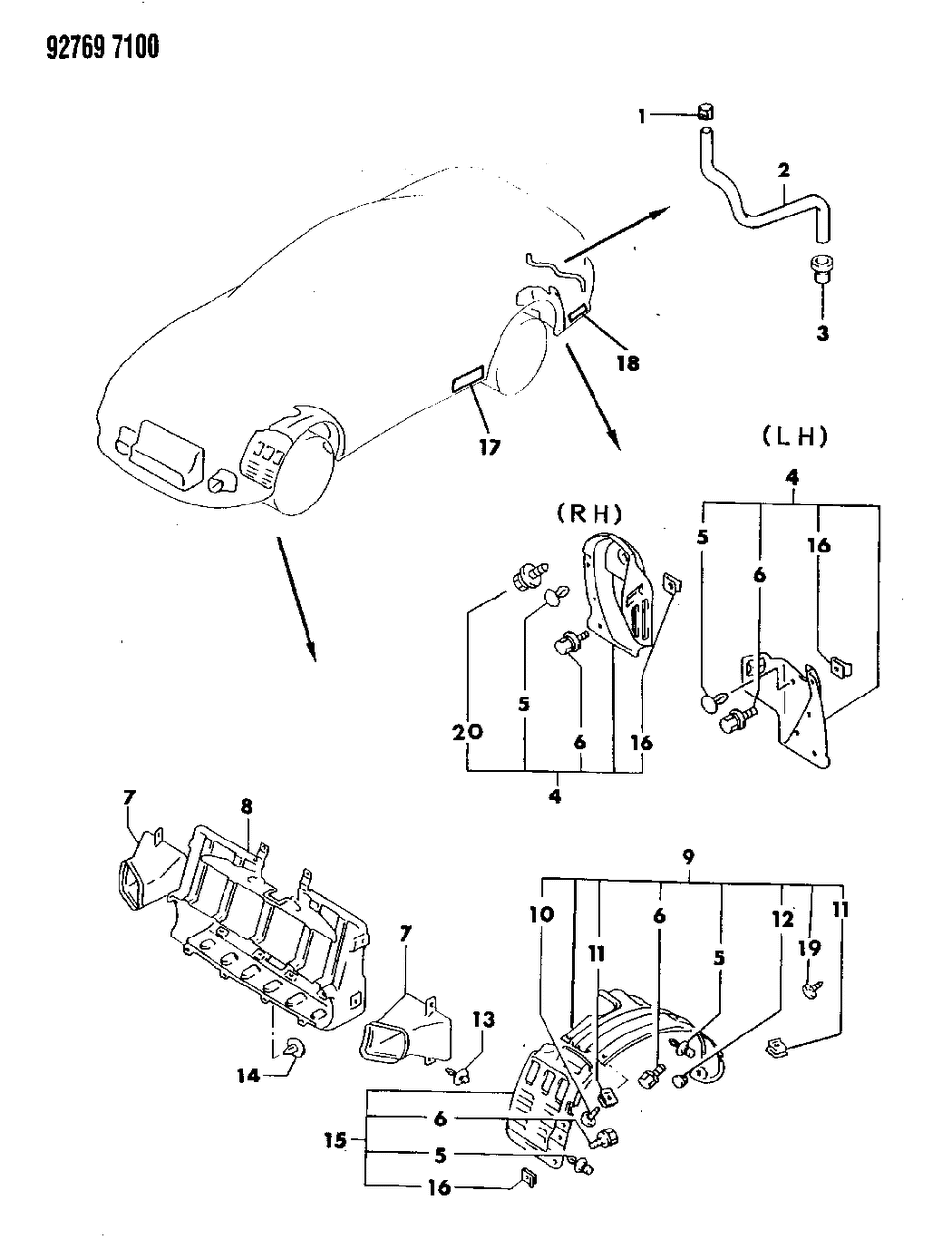 Mopar MB590063 Drain Tube