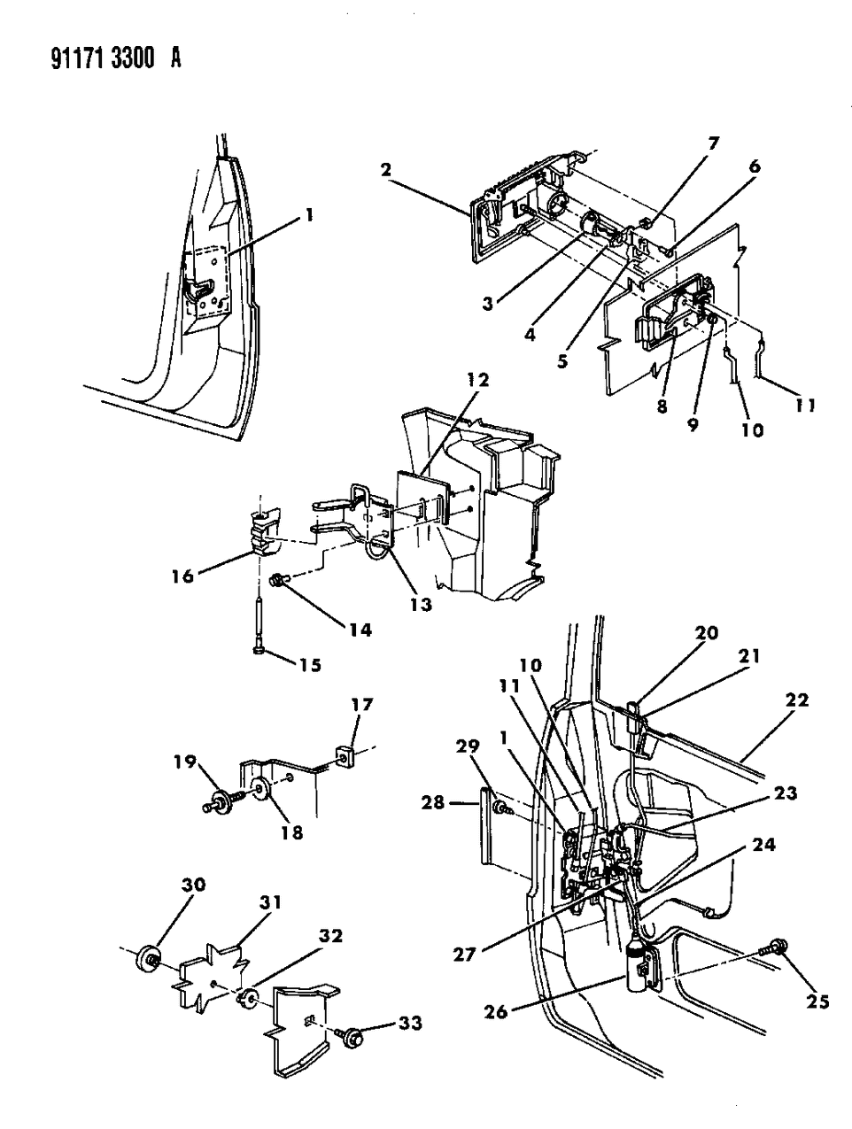 Mopar 4615410 Lock Actuator