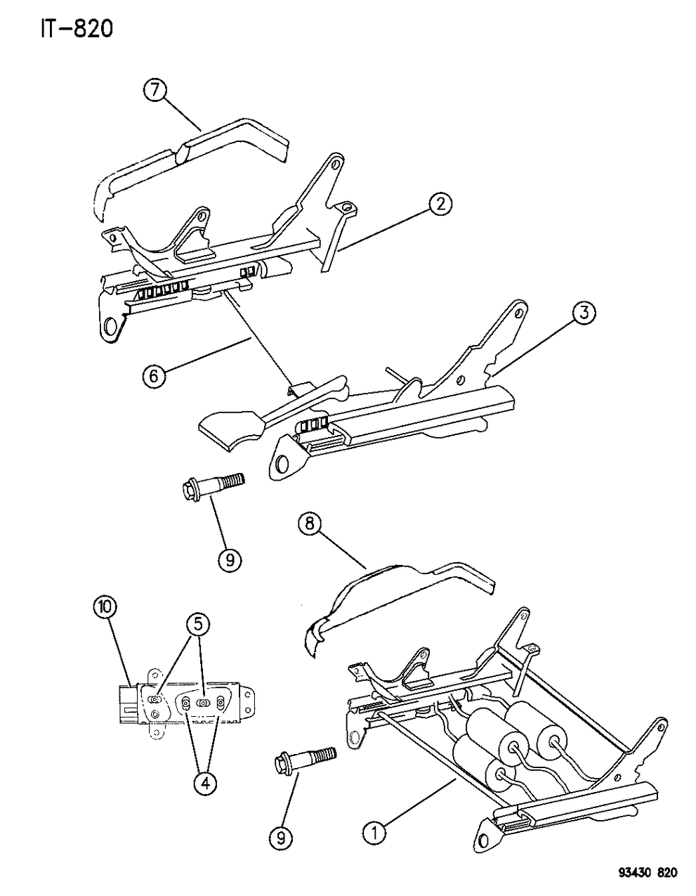 Mopar 6101086 Screw And Washer Hexagon Head M10X1.5X45, Rear