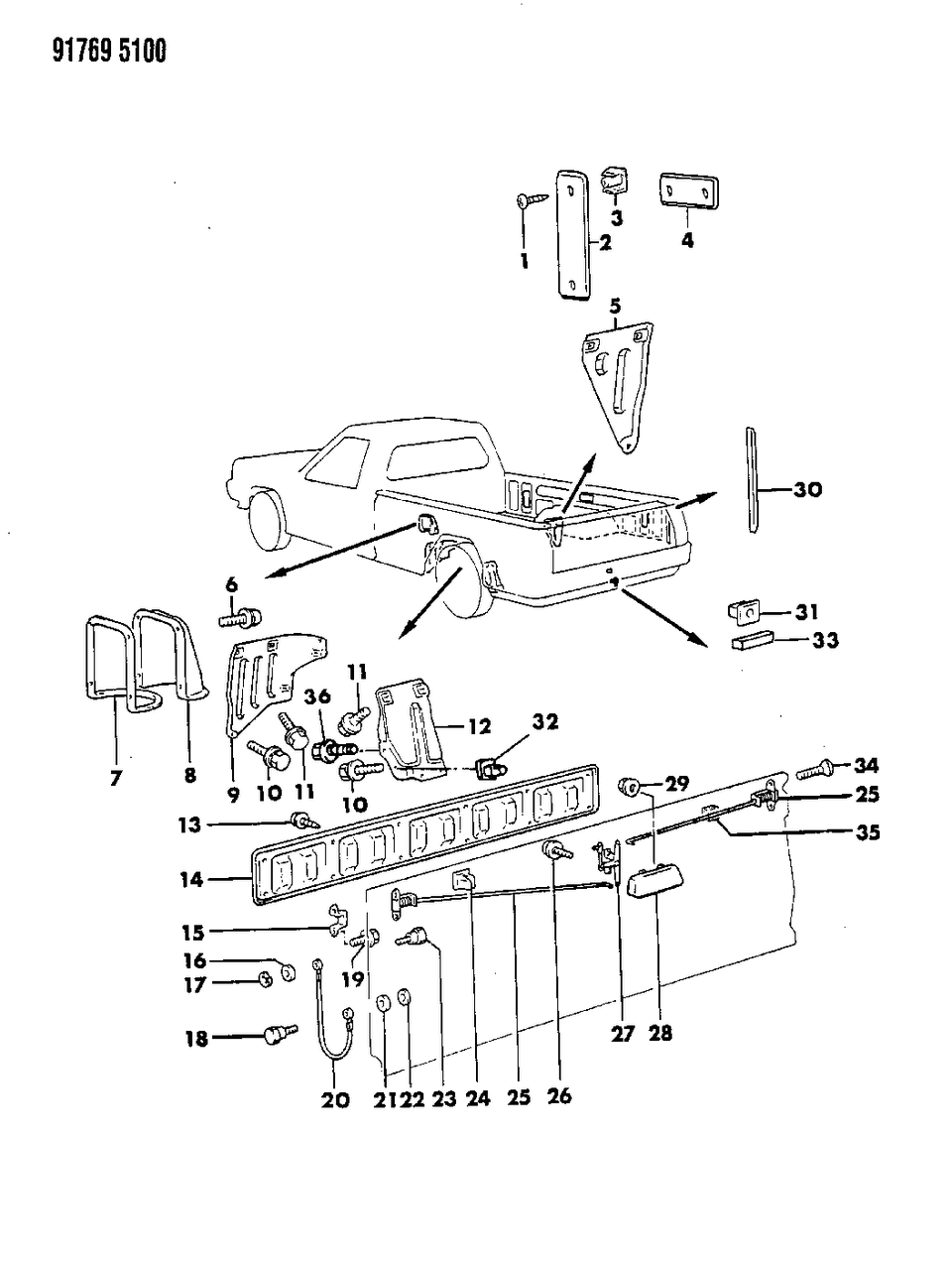 Mopar MB437912 Cable