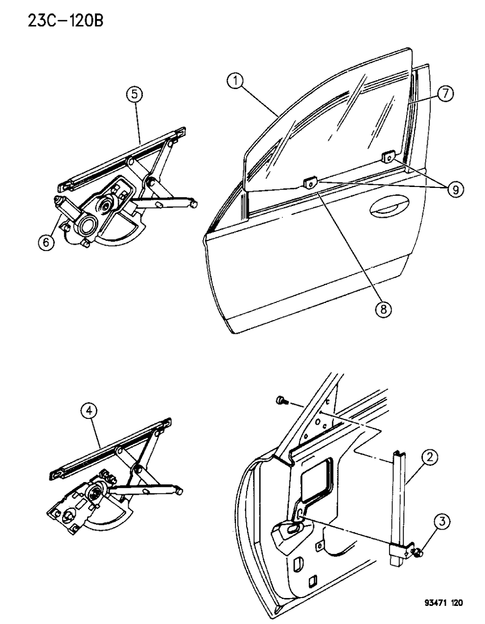 Mopar 4773919 Window Regulator