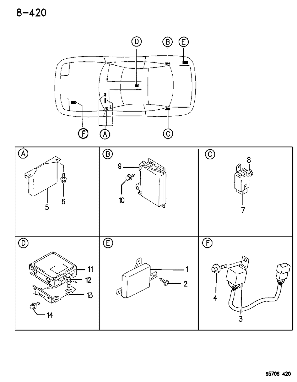 Mopar MB875985 Control Unit, Daytime Running Lamps (X6T36172)