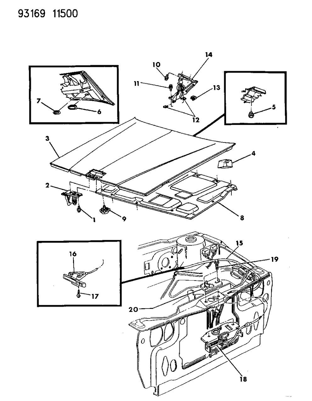Mopar 4534185 Striker & Catch