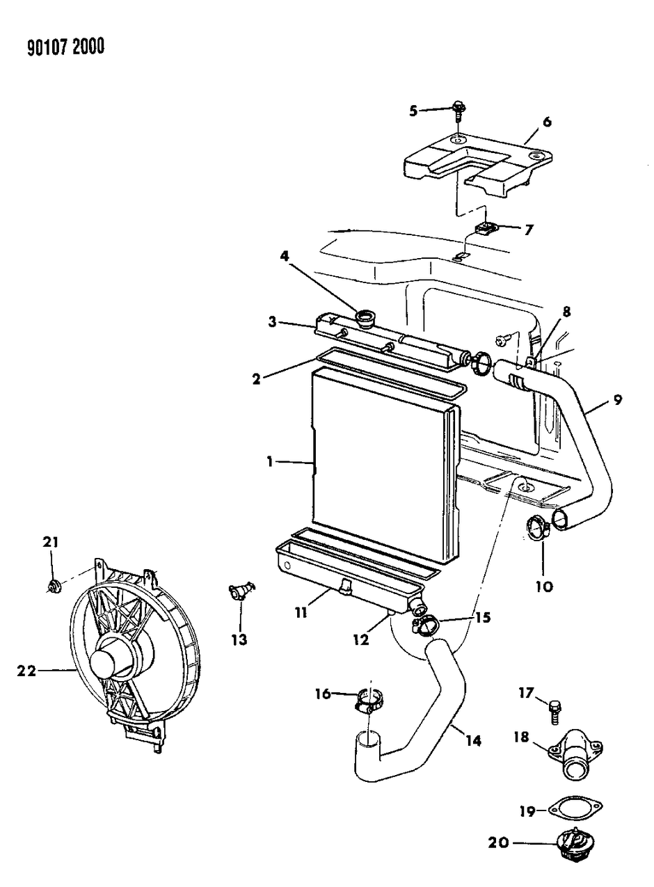 Mopar H0061539 Lower Hose