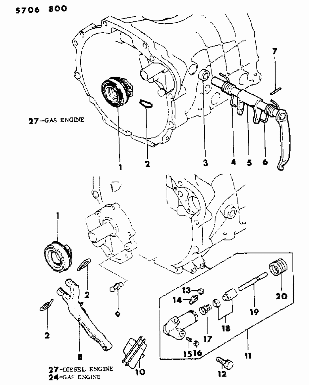 Mopar MD703280 Boot, Release Lever, F, D Engine