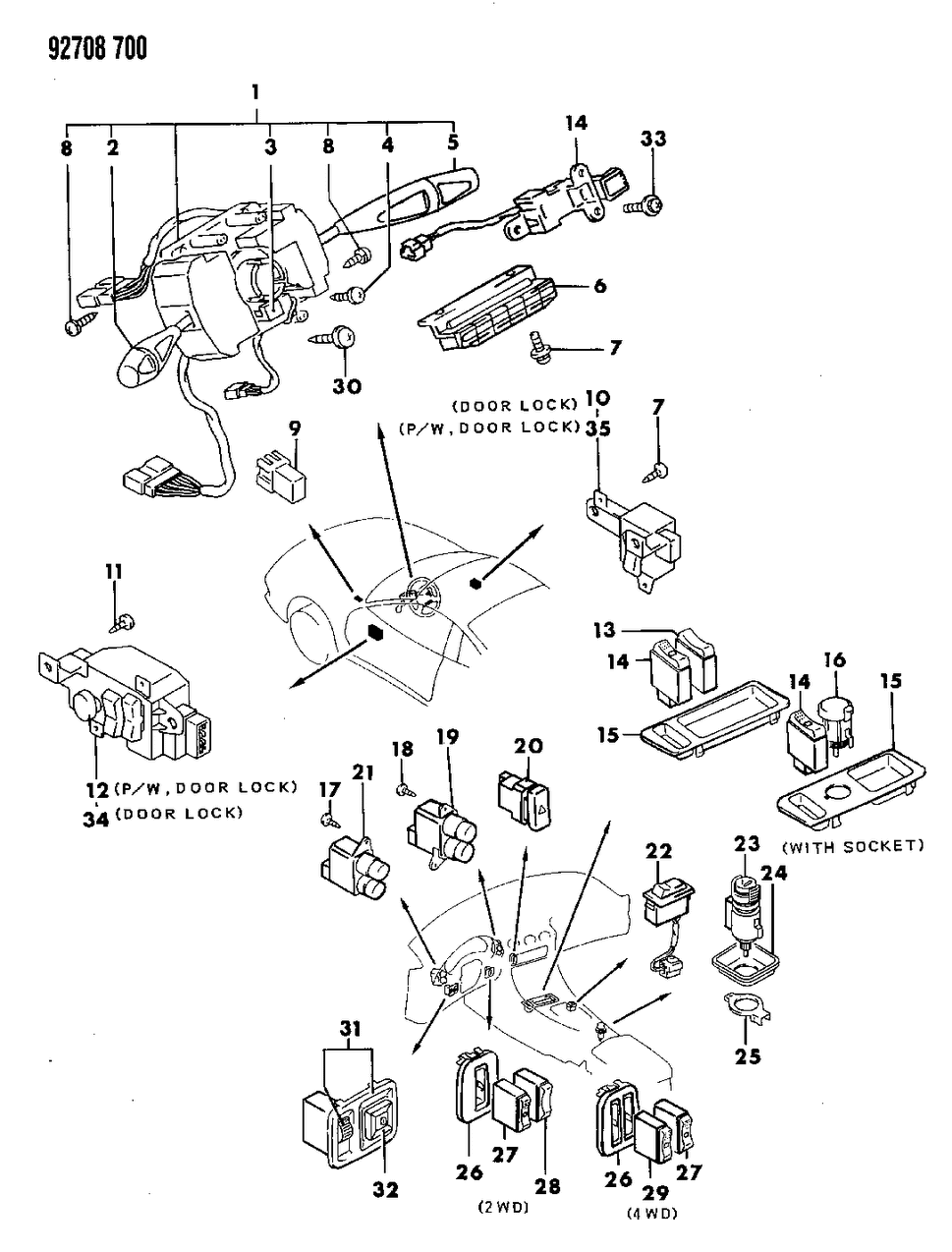 Mopar MB604794 Switch