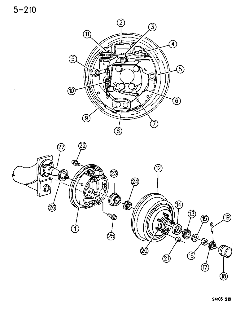 Mopar 4238732 Retainer, Rear Wheel Brake Shoe Hold Down