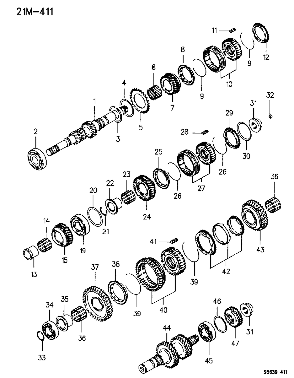 Mopar MD743572 Gear, Intermediate Shaft