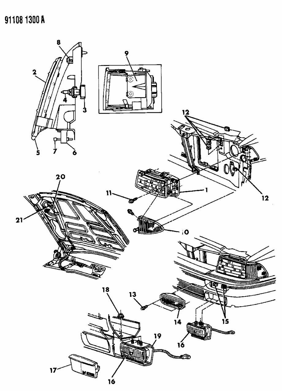 Mopar 4399158 Side Marker Lamp, Amber