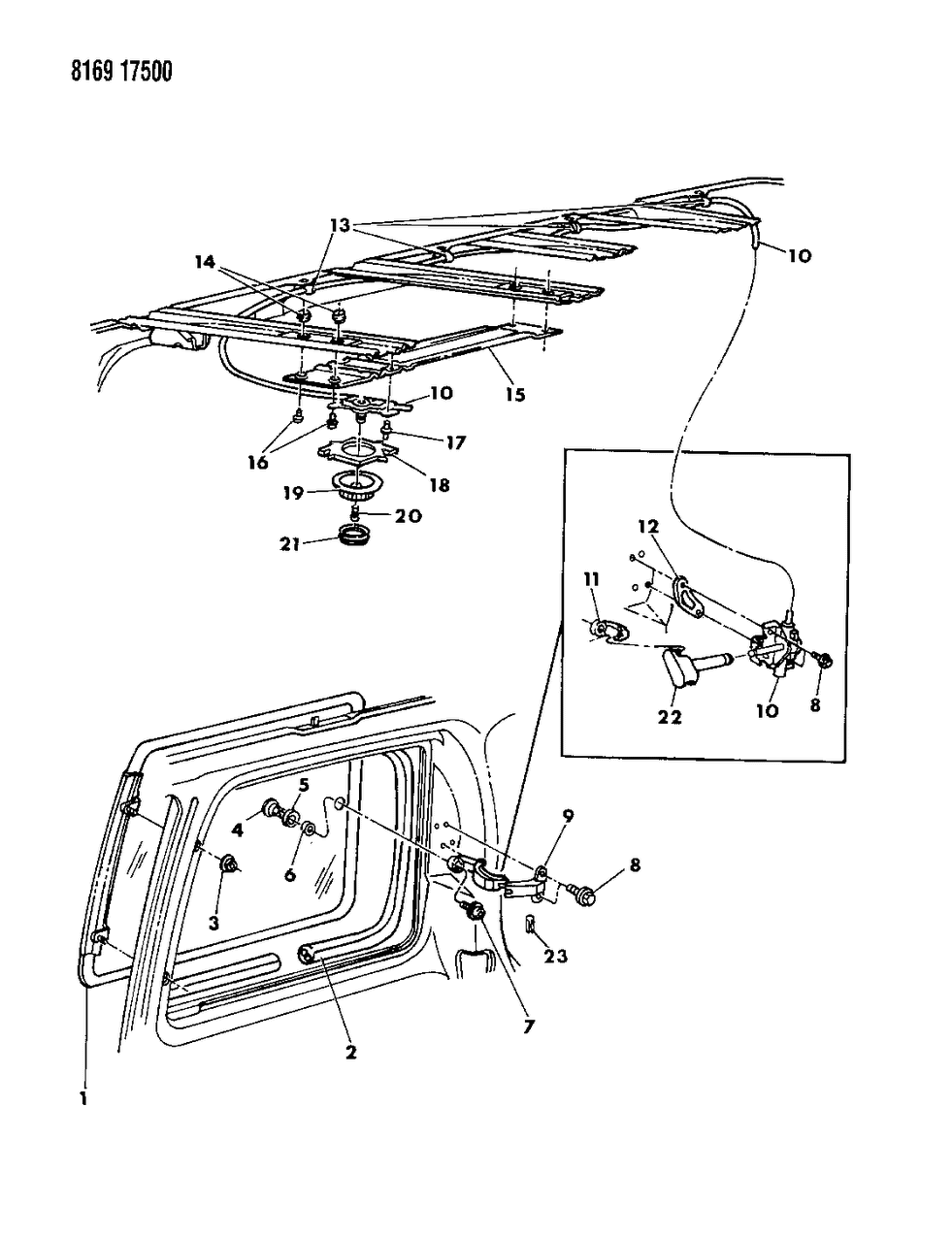 Mopar 4445905 Glass Assembly, Rear Passenger Side