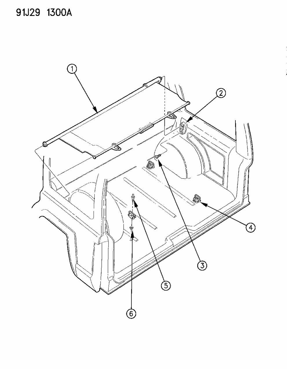 Mopar 5AR78LF8 Cover, Cargo Area