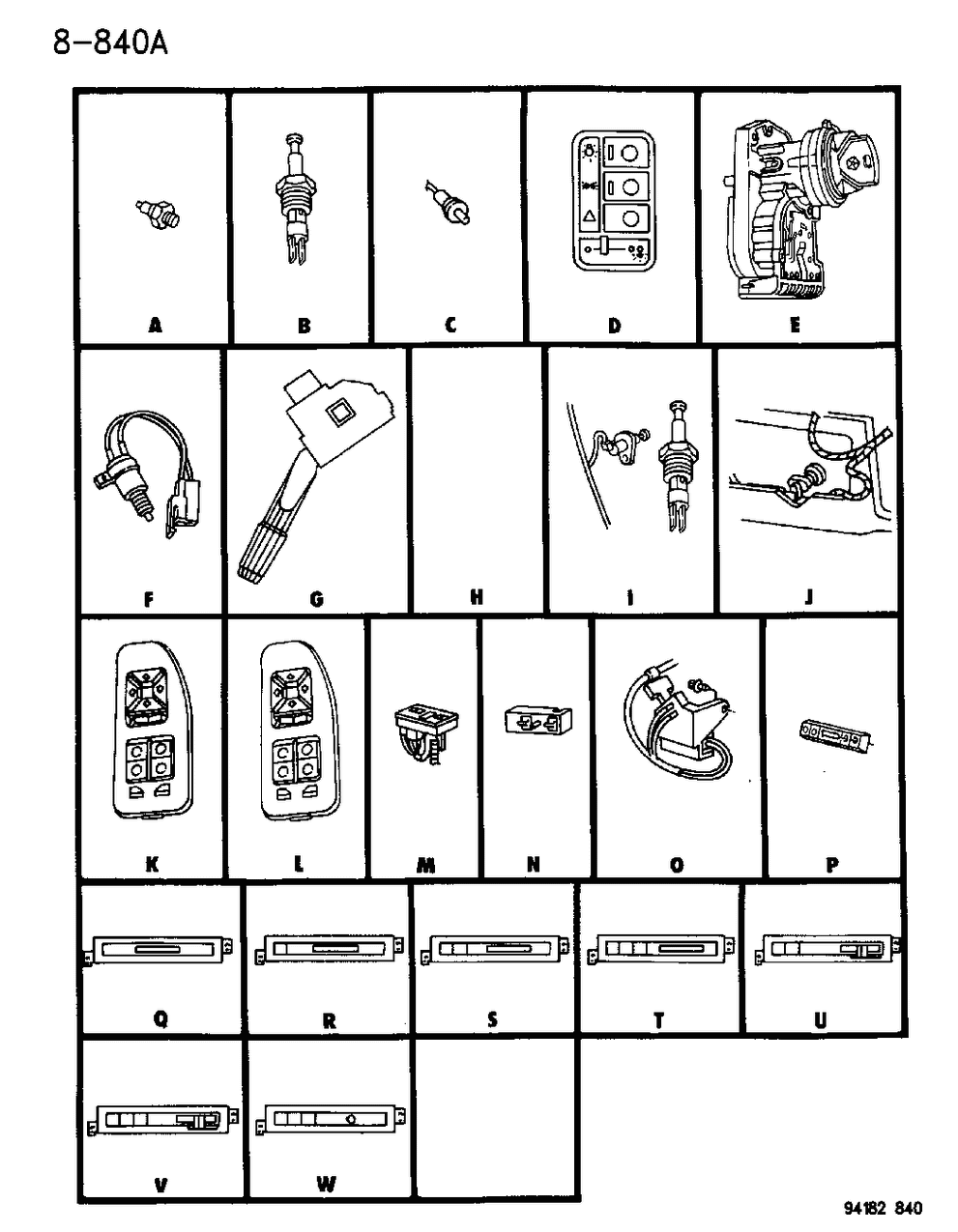 Mopar 4685293 Window Switch, Rear Driver Side