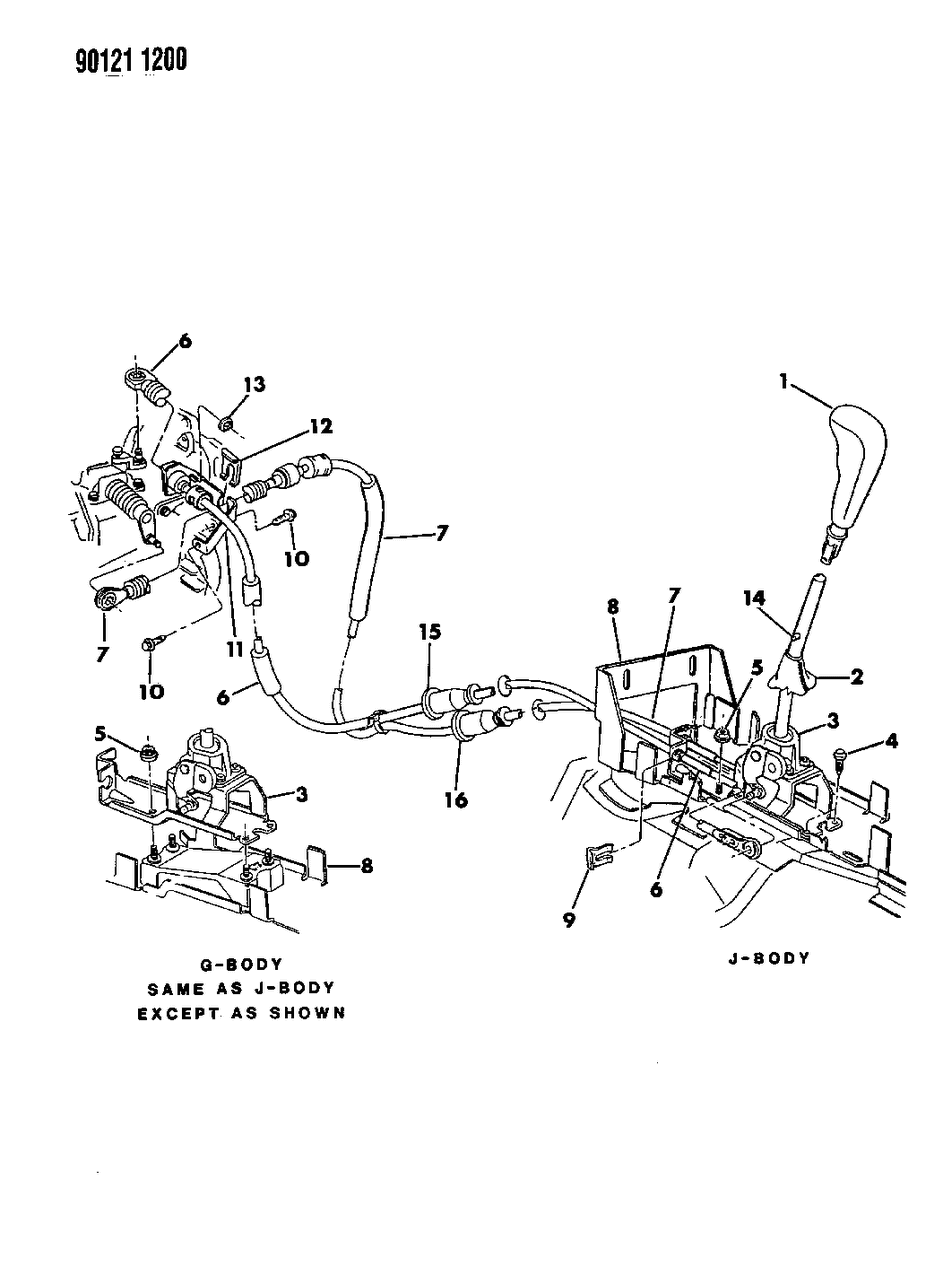 Mopar 4504338 Cable, Gearshift Crossover , (48.52" Long)