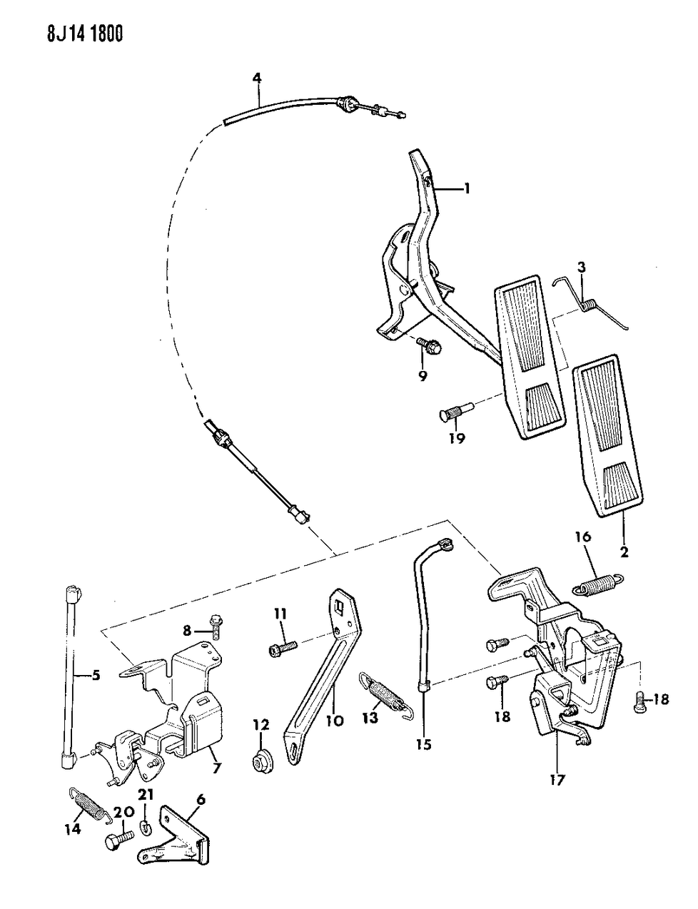 Mopar J5358241 Spring, Return 4.2L Engine