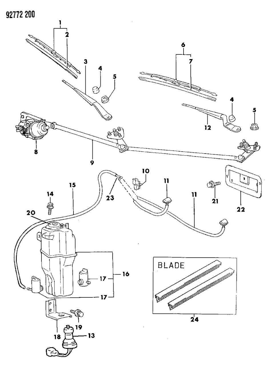 Mopar MB572577 Nozzle, Washer, Right
