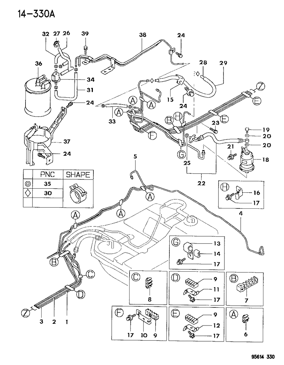 Mopar MB504766 Fuel Filter