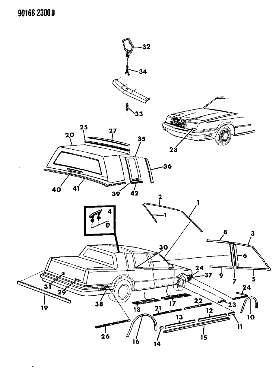 Mopar 4491991 Side Molding