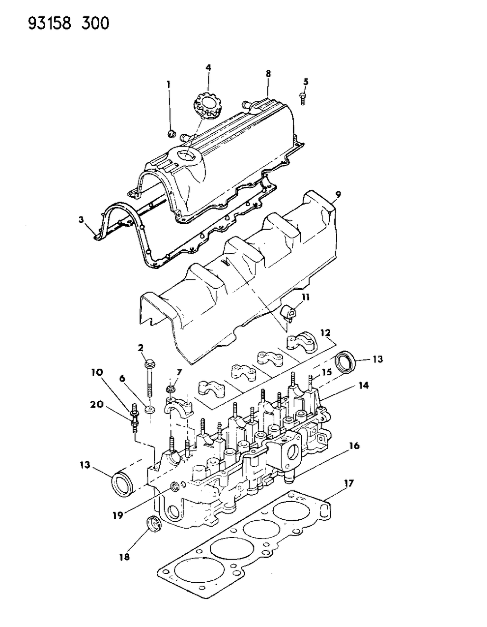 Mopar R5504082 Head, Cylinder - Standard Camshaft Journals See Note 2