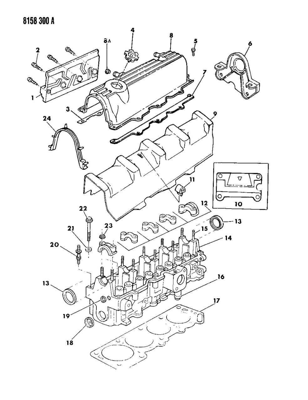Mopar 4315875 Cover, Cylinder Head W/Edm Injected Engine (No RTV Sealer)