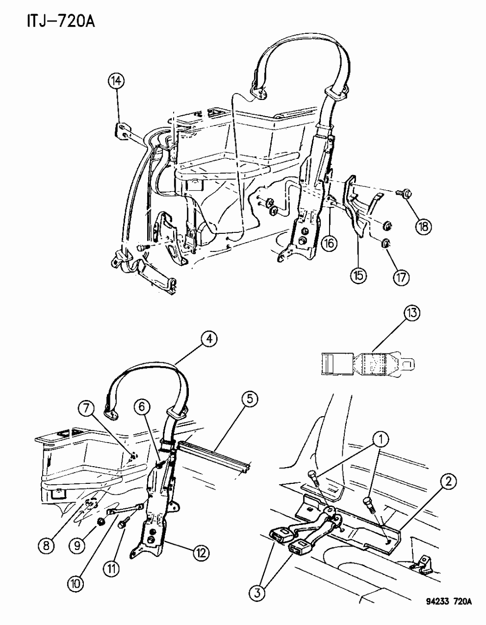 Mopar DP53LM6 Belt, Outer, Rear
