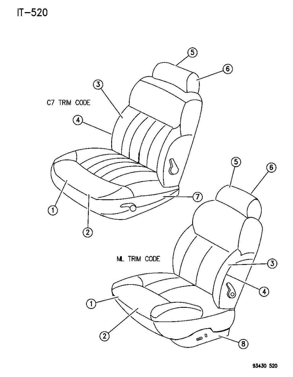Mopar QB28SPP Back, W/Spring/Frame, Pad And Cover