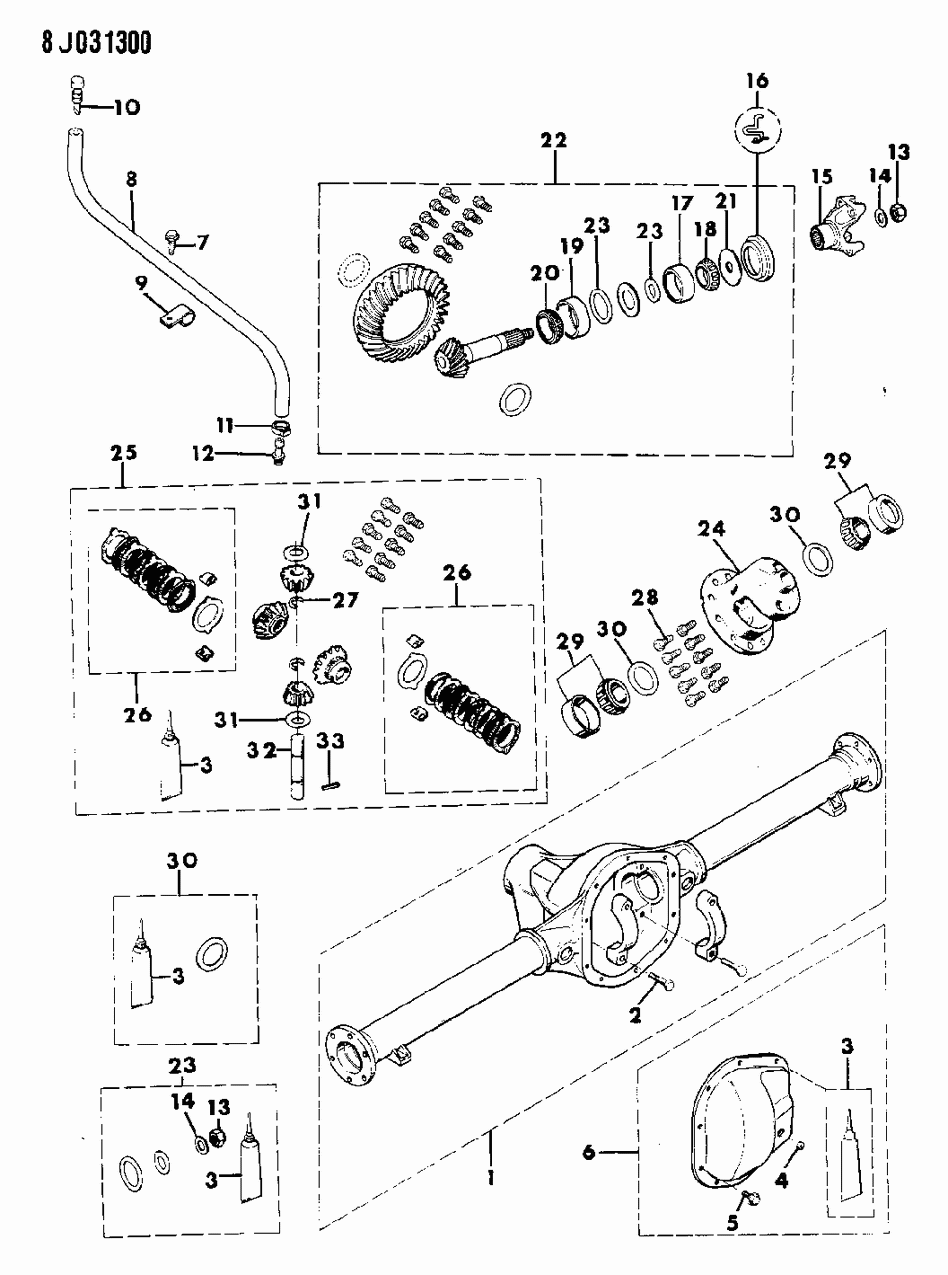 Mopar S0444588 Plug, Rear Axle Cover , (1/2" Pipe Thread)