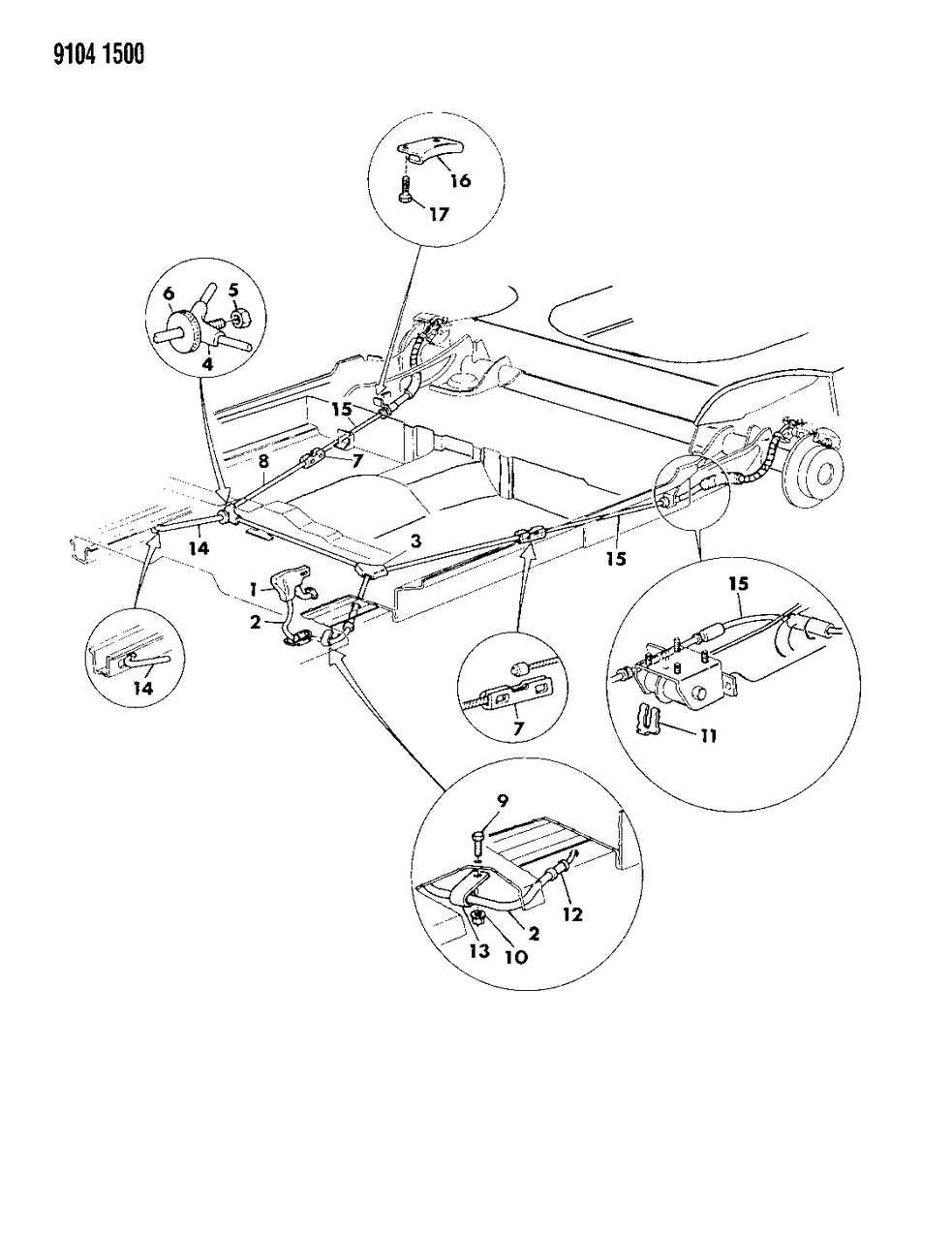 Mopar 4294764 Front Cable